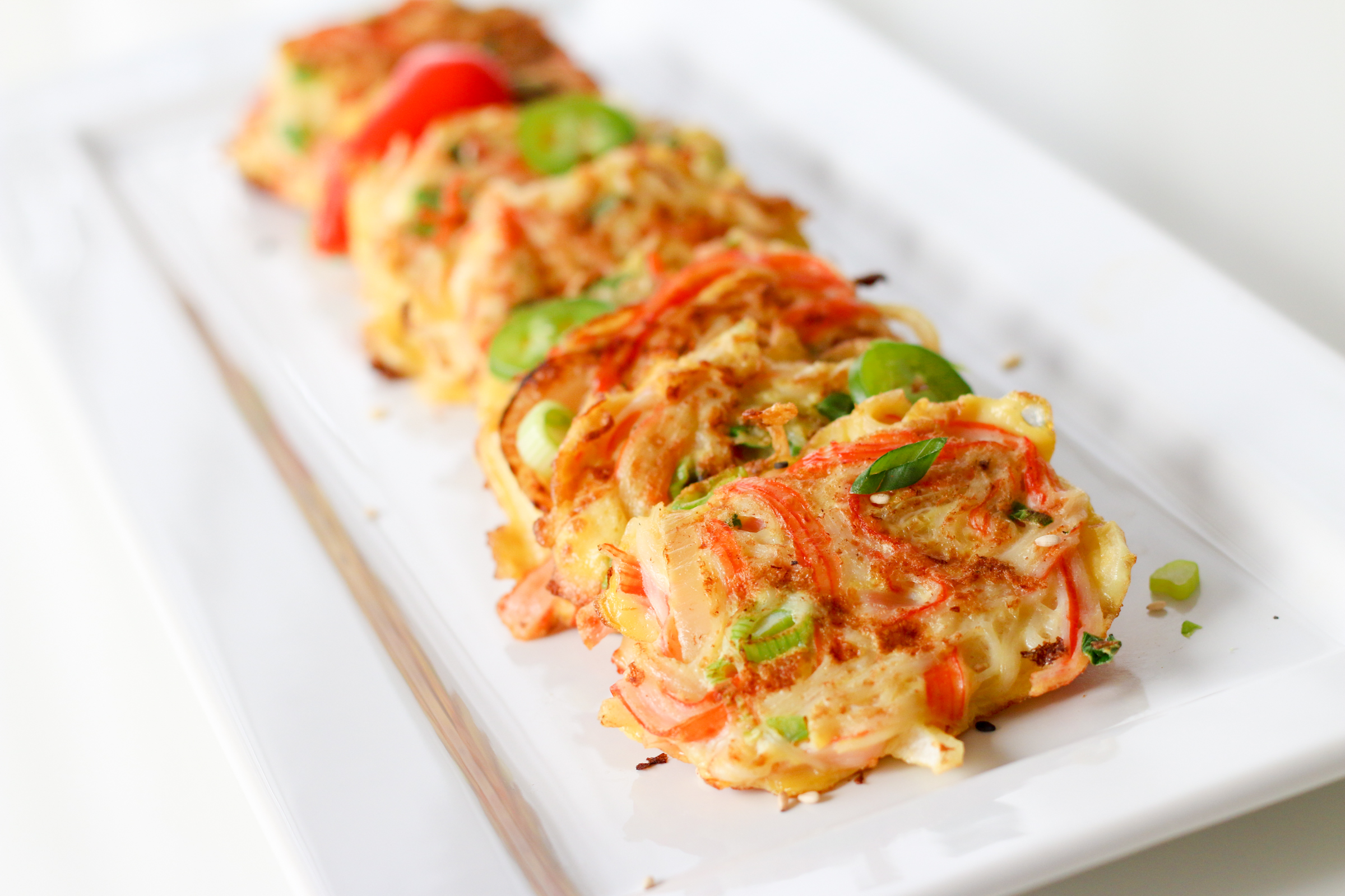 Korean Crab Jeon (Crab Stick Omelettes 게맛살전) Chef Julie Yoon