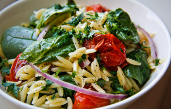 Orzo Salad with Roasted Tomatoes