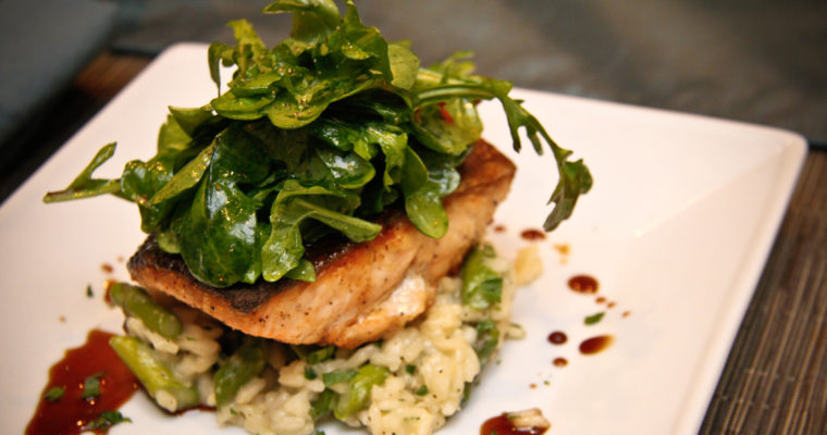 Crispy Glazed Salmon