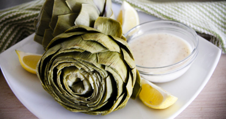 Artichokes with Lemon Beurre Blanc
