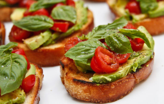 Avocado Tomato Bruschetta