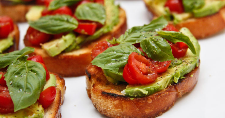 Avocado Tomato Bruschetta