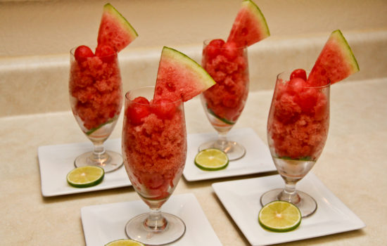 Watermelon and Lime Granita