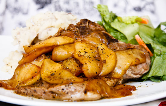 Pork Chops with Balsamic Apples