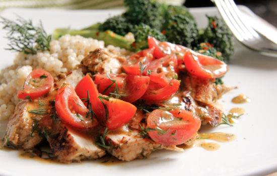 Chicken with Tomatoes and Dill