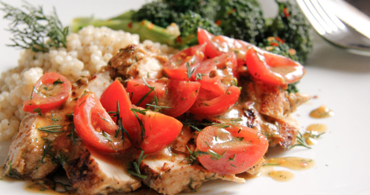 Chicken with Tomatoes and Dill