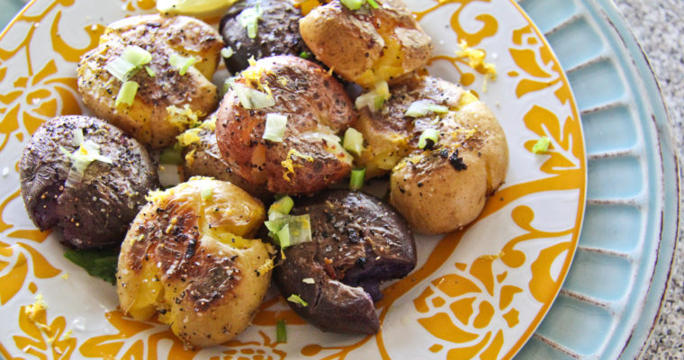 Pan Fried Squished Potatoes