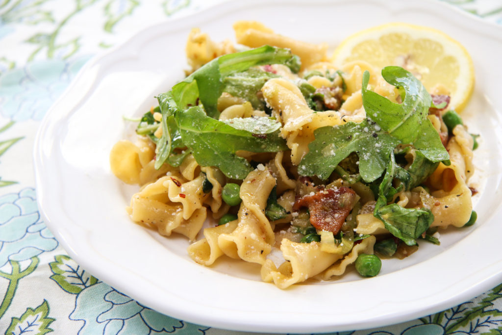 Spring Pasta Carbonara | ChefJulieYoon.com