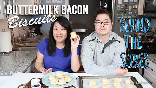 buttermilk bacon biscuits: behind the scenes
