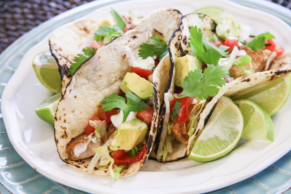 Fish Tacos With Fresh Salsa Chef Julie Yoon