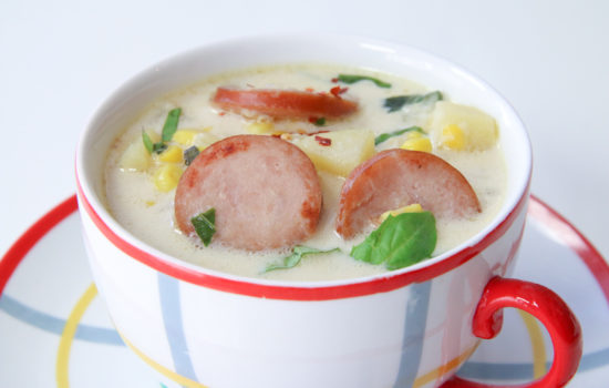 Corn Chowder with Sausage