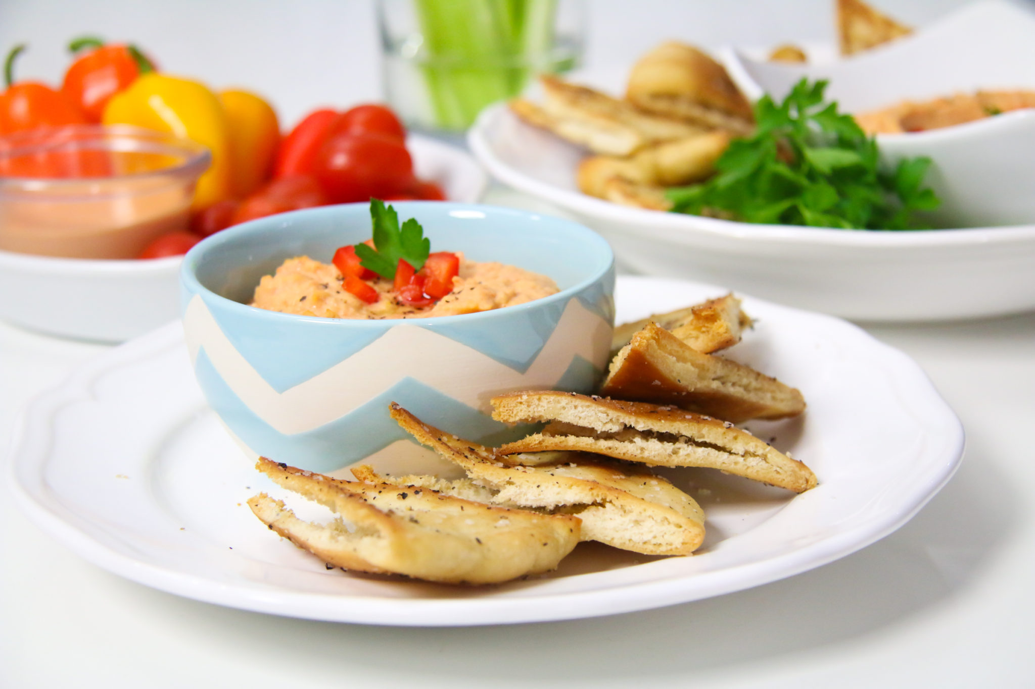 pita-chips-with-roasted-red-pepper-hummus-chef-julie-yoon