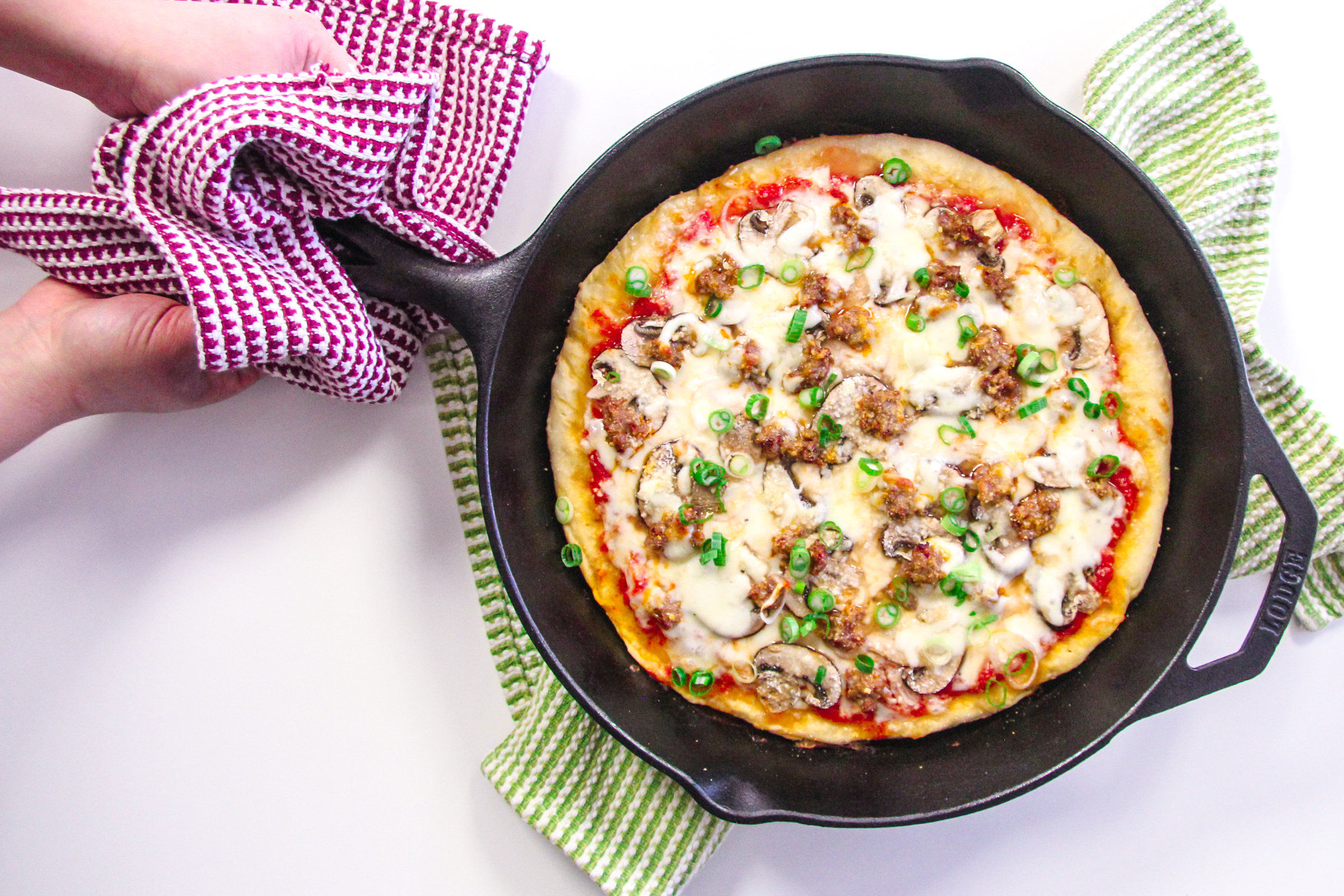 The Best Pan Pizza: How & What to Put On It - Foodie with Family