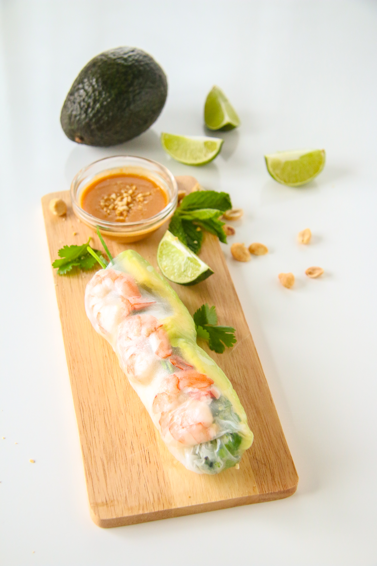 Shrimp and Avocado Summer Rolls (Fresh Spring Rolls) | Chef Julie Yoon