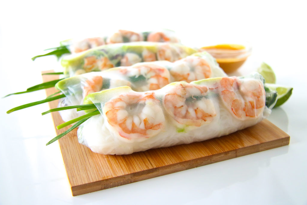 Vietnamese Fresh Spring Rolls (Shrimp & Smoked Salmon) - Farah J. Eats