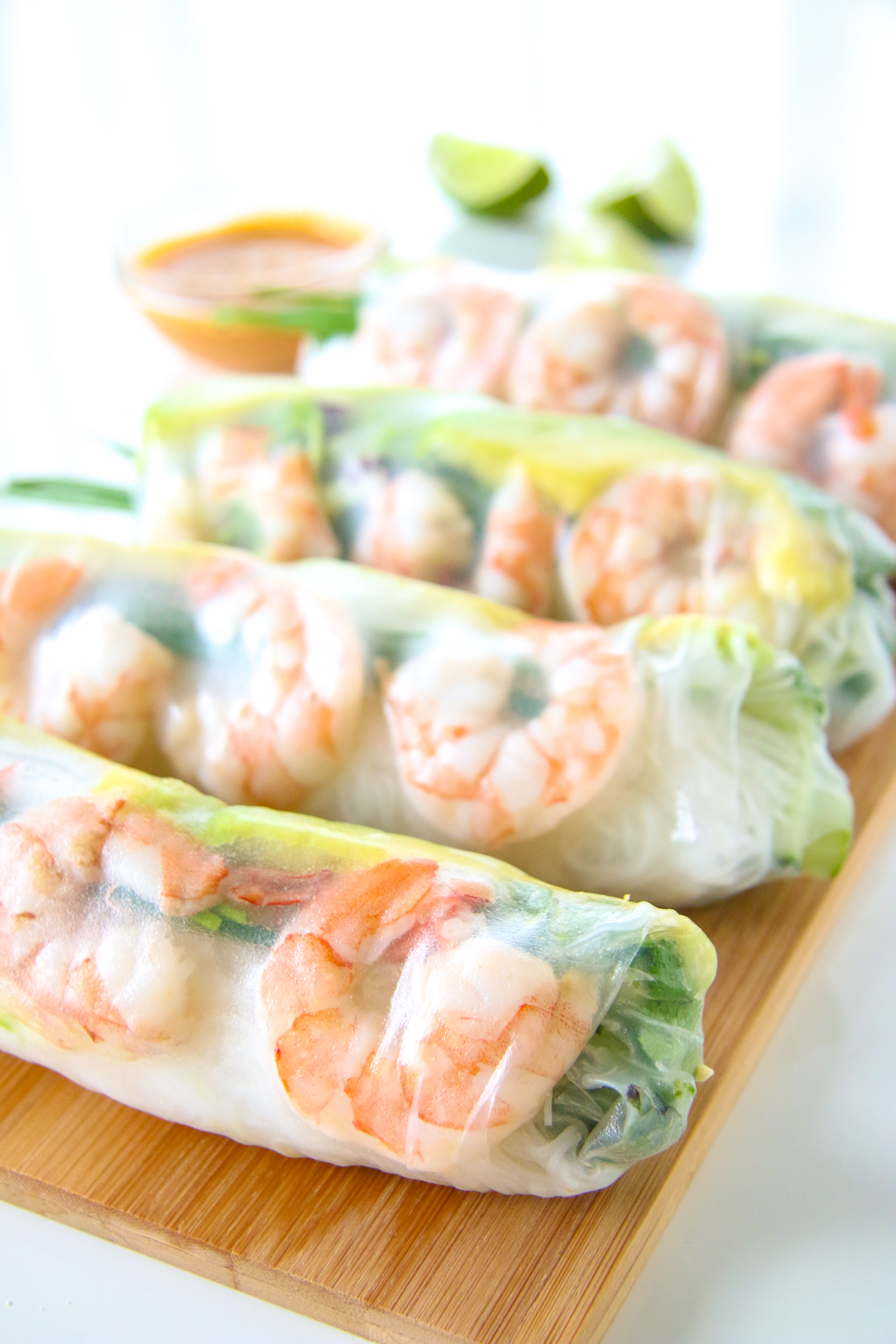 Shrimp and Avocado Summer Rolls (Fresh Spring Rolls) | Chef Julie Yoon