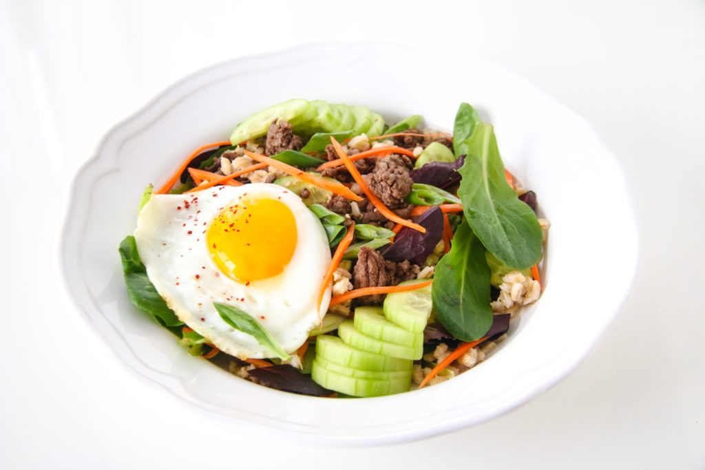 Beef And Barley Bibimbap Salad Chef Julie Yoon