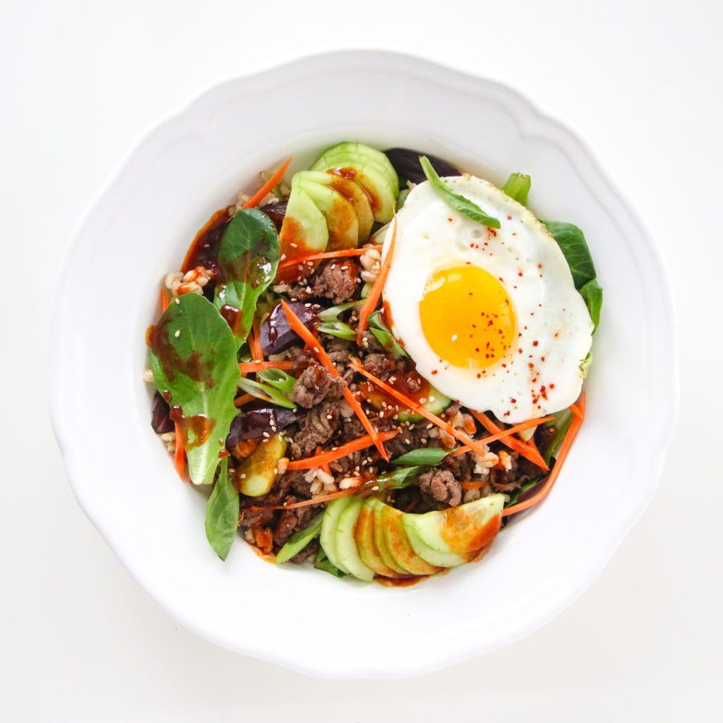 Beef And Barley Bibimbap Salad Chef Julie Yoon