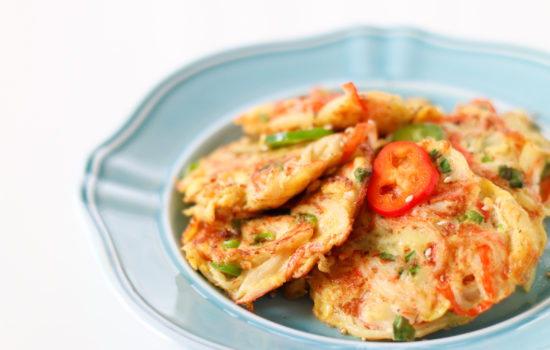 Korean Crab Jeon (Crab Stick Omelettes : 게맛살전)