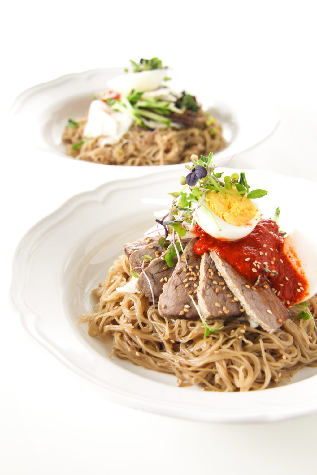 Spicy Cold Buckwheat Noodles Bibim Naengmyeon 비빔냉면 Chef Julie Yoon