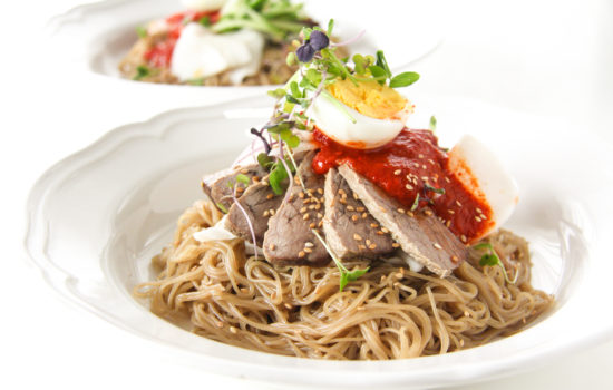 Spicy Cold Buckwheat Noodles (Bibim Naengmyeon : 비빔냉면)