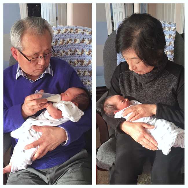 Meeting the grandparents