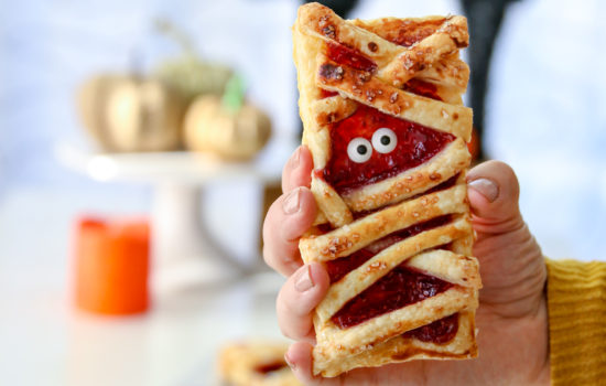 Raspberry Mummy Hand Pies