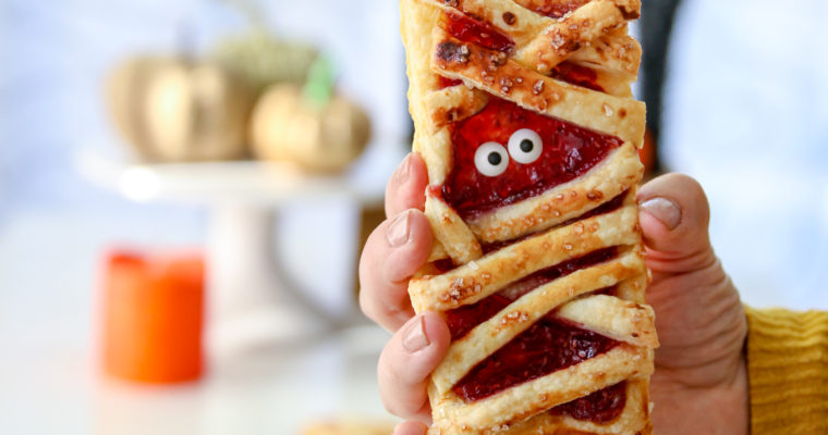Raspberry Mummy Hand Pies