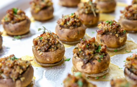 Savory Sausage Stuffed Mushrooms