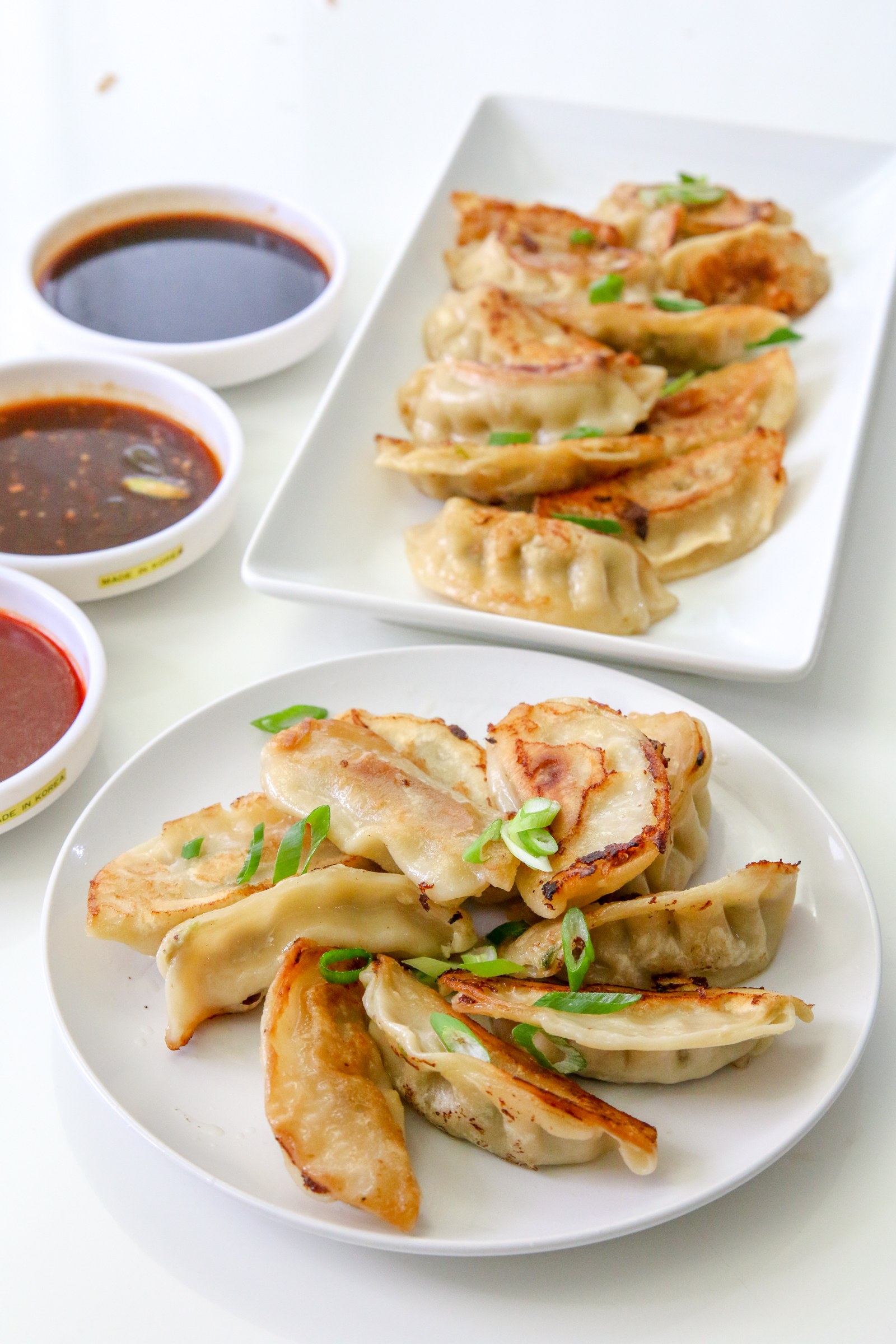 Frozen Potstickers with Two Homemade Dipping Sauces (Sponsored Post) Chef Julie Yoon