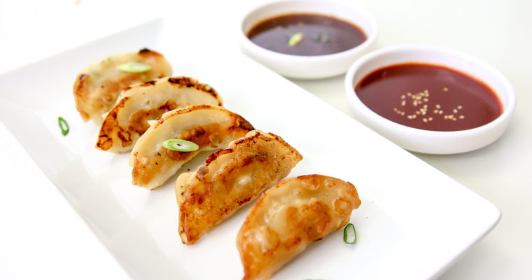 Frozen Potstickers with Two Homemade Dipping Sauces (Sponsored Post)