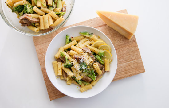 Rigatoni with Grilled Sausage and Broccoli