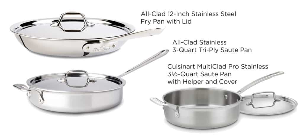 Cuisinart MultiClad Pro 5.5 Quart Saute Pan with Lid