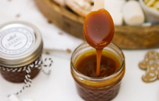 Salted Caramel Sauce and Free Printable Labels