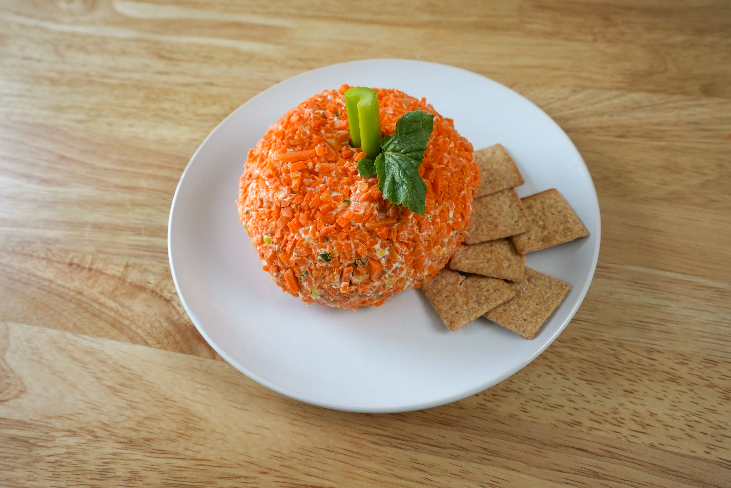 Pumpkin-Shaped Classic Cheese Ball Recipe